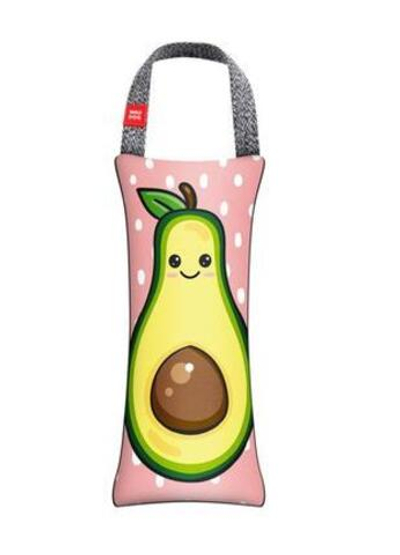 Игрушка WAUDOG Fun с пищалкой, "Авокадо", M, Ш 9 см, Дл 21 см