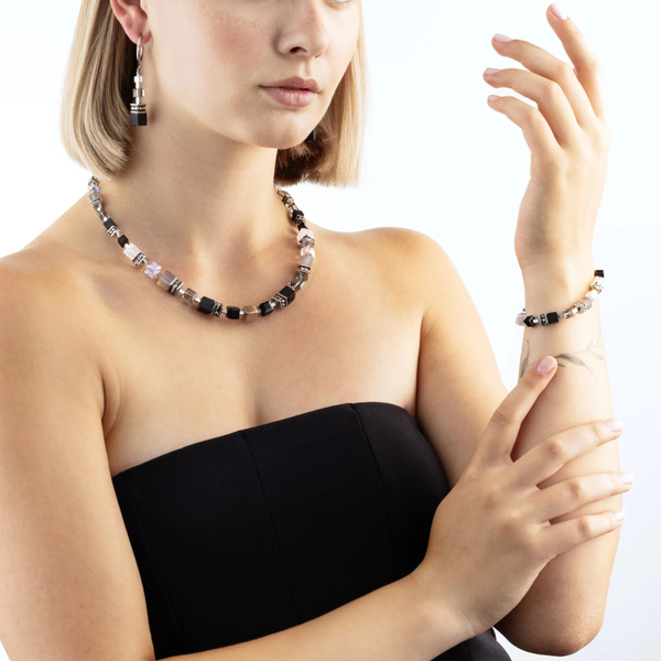 Колье Coeur de Lion Black-Silver 3039/10-1317