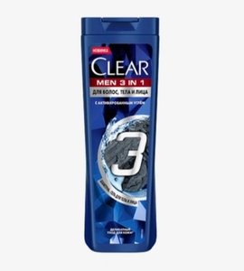 Шампунь, Гель Для Тела и Лица 3в1 Clear Vita Abe Для Мужчин 380 мл