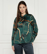 Сатиновая рубашка Marc Cain - темно-зеленый (XC 51.25 W64)