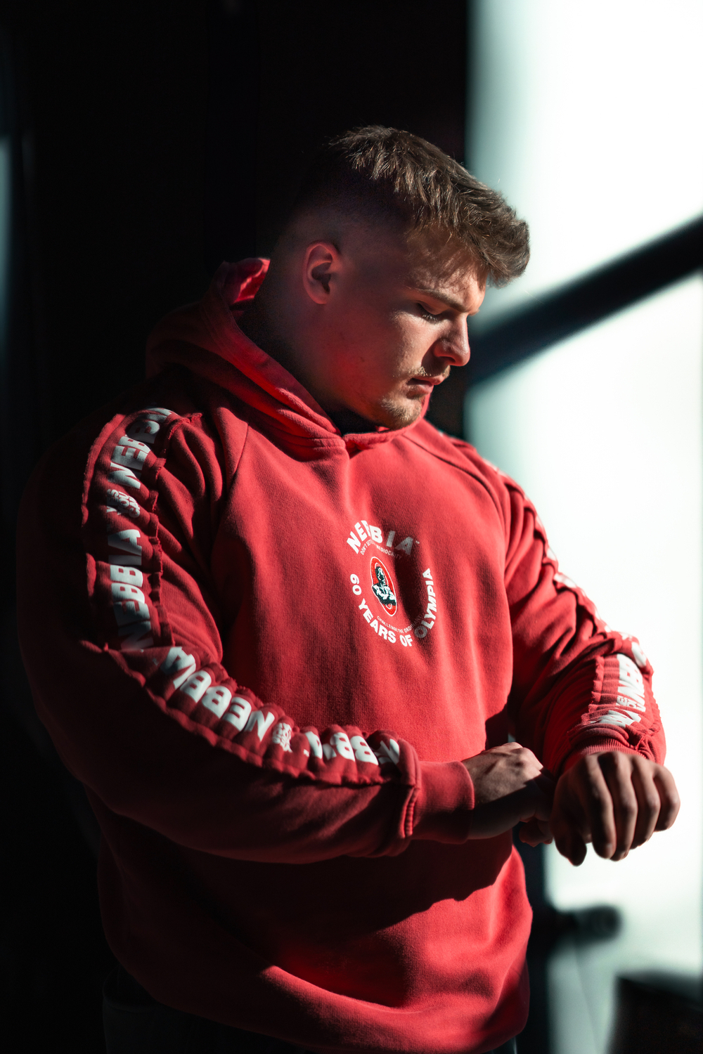 Толстовка Washed Hoodie HERITAGE 793 Красная