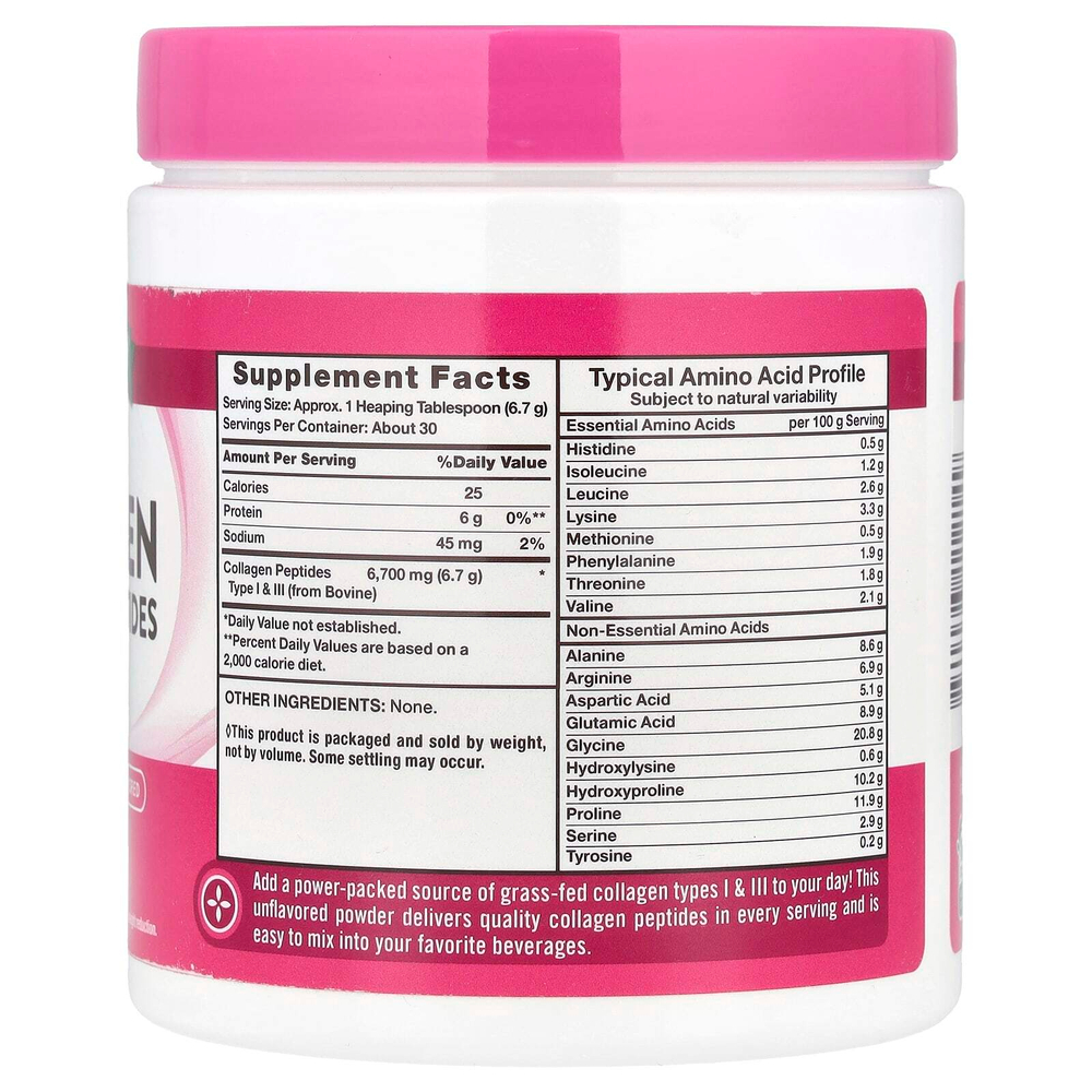 Nature's Truth, Ultra Collagen Powder, без добавок, 198 г (7 унций)