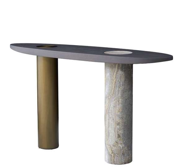 Консоль Enn 140х78 см, металл, мрамор