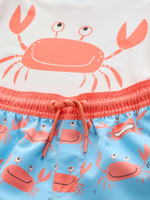 Костюм плавательный раздельный для мальчика Next E22-306, Голубой, Оранжевый