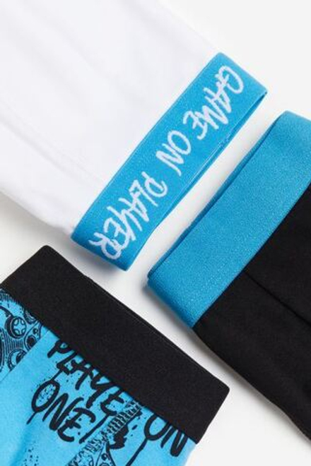 H&M Набор из пяти трусов-боксеров, голубой