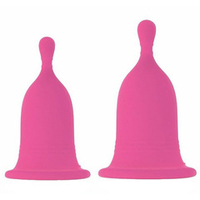 Набор из 2 розовых менструальных чаш Rianne S Cherry Cup