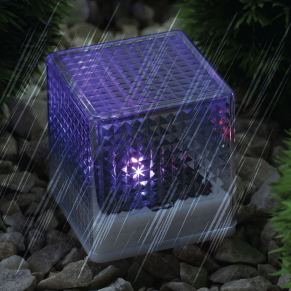 Светильник уличный ЭРА L-PL20-СUB на солнечной батарее пластик 20 см | Садовые декоративные светильники