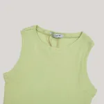 Топ One Two Ribbed White Jade