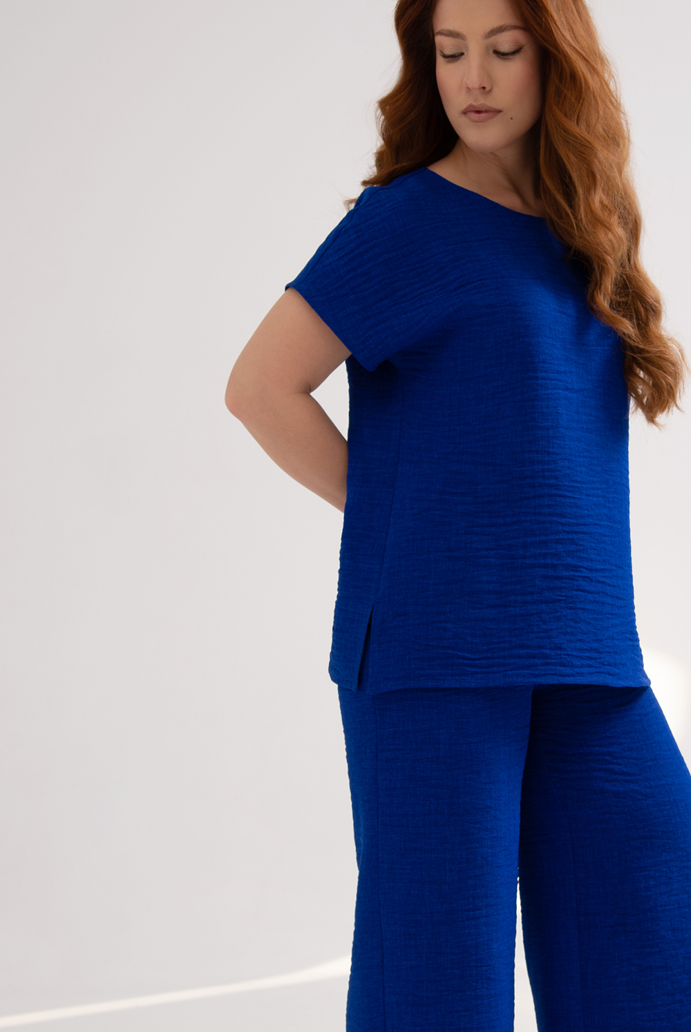 Блузка женская 3256зпа, василёк #527Вас093256зпа