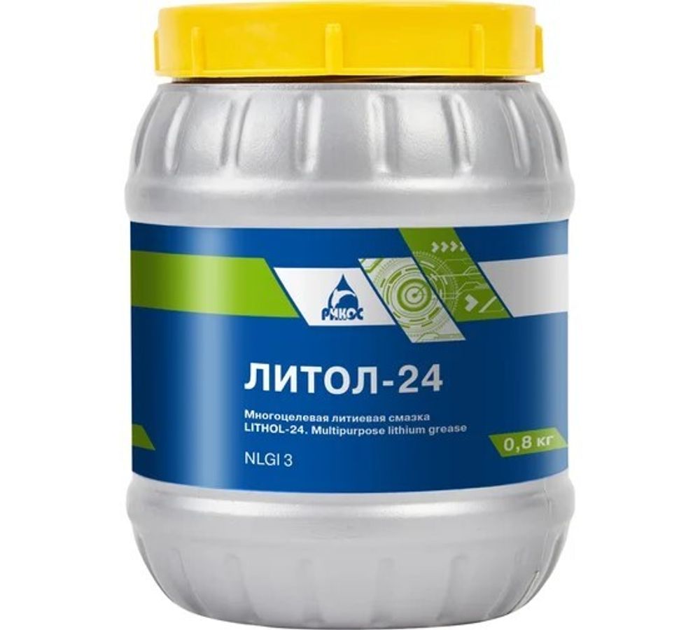 Смазка Литол-24 800 гр ГОСТ пласт. банка (РИКОС)