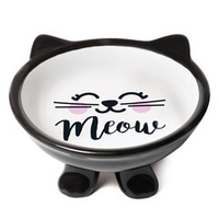 Миска керамическая на ножке "Мордашка", 0,12л, Triol