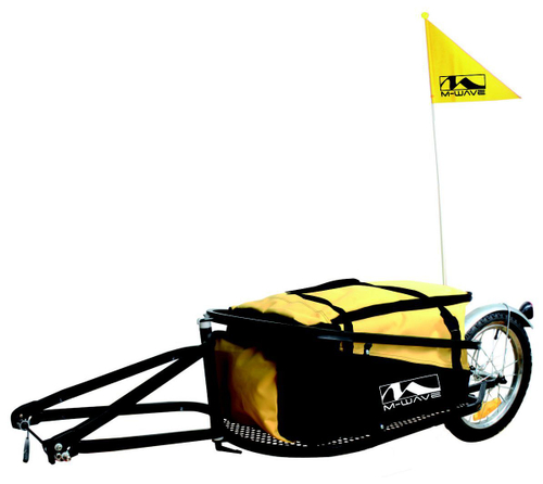 Крепление прицеп для перевозки грузов до 27кг сталь складн. колесо 16" с сумкой M-WAVE