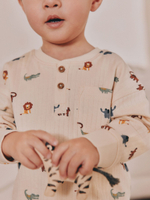 Пижама для мальчика Next AJ0-541, 3 шт., Голубой, Зеленый, Песочный