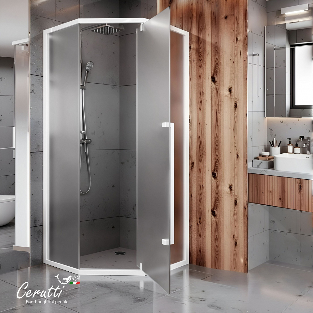 Душевое ограждение Ceruttispa C3AWF R (90x90x195)