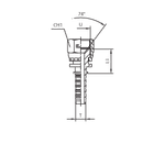 Фитинг DN 12 JIC (Г) 3/4