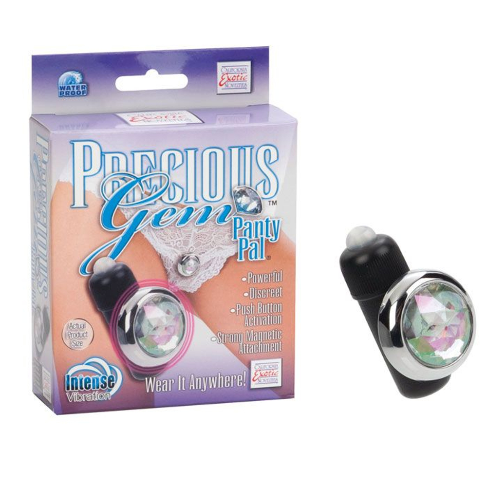 Стимулятор на трусики с прозрачным кристаллом PRECIOUS GEM (Цвет: прозрачный)