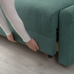 Диван-кровать 3-местный - IKEA DÅNHULT/DANHULT, 78x96x220см, темно-зеленый, ИКЕА ДАНХУЛЬТ