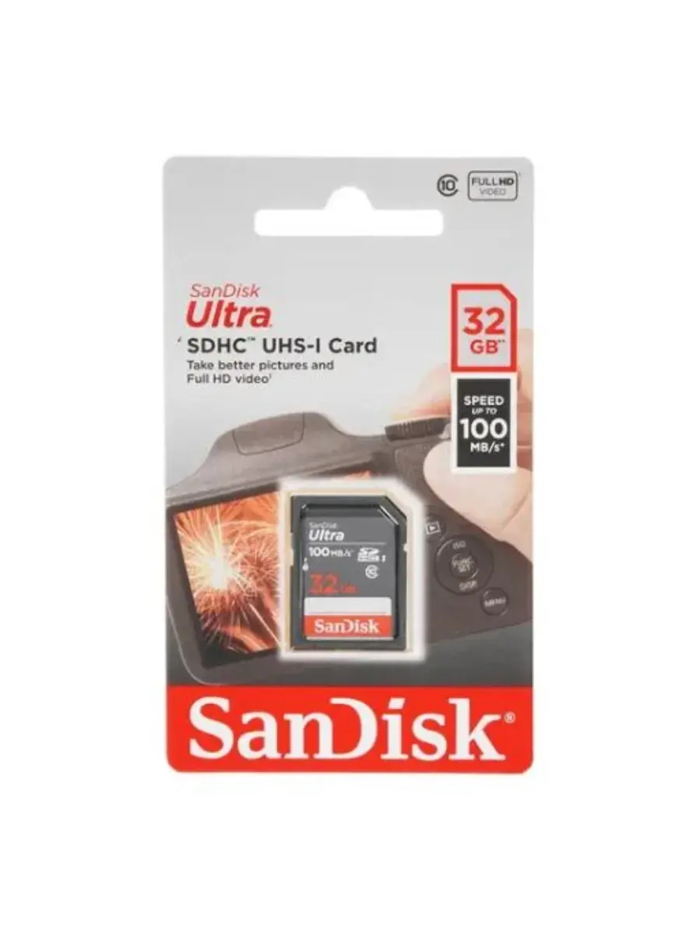 Карта памяти Ultra SDSDUNR-032G-GN3IN SDHC 32 ГБ
