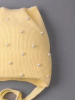 Шапка для девочки с ушками осенняя