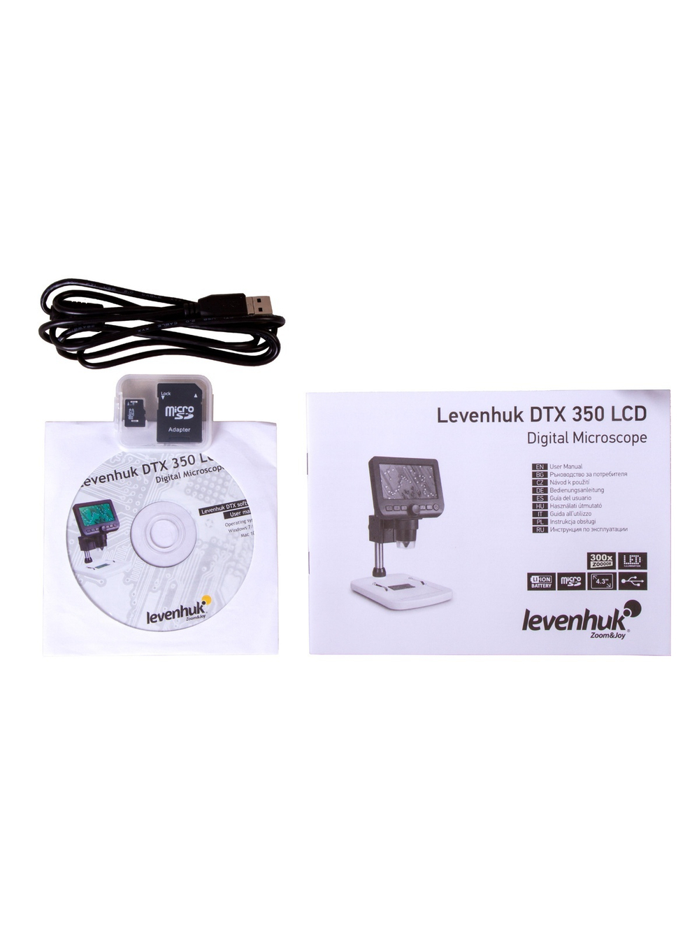 Микроскоп цифровой Levenhuk DTX 350 LCD