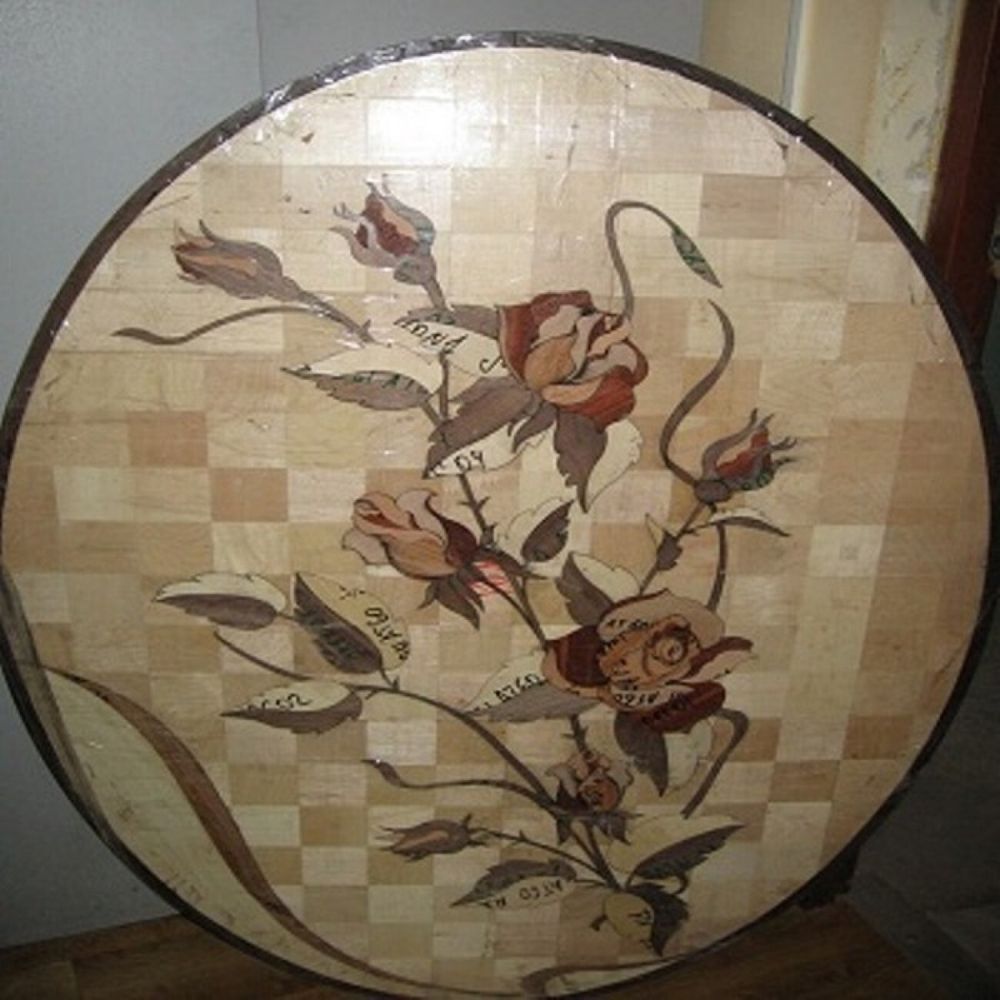 Художественный паркет Паркетная Мозаика Розетка Роза