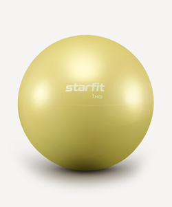 Медбол GB-703, 1 кг, желтый пастель