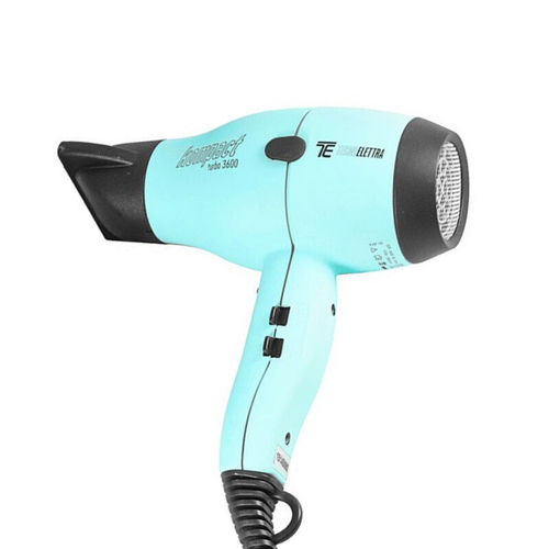 TecnoElettra Kompact Turbo 3600 Acquamarine Профессиональный фен для волос