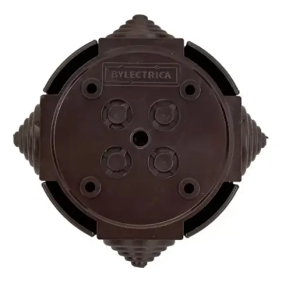 Монтажная коробка с сальниками накладная/распаечная коробка D94 "РЕТРО", шоколад