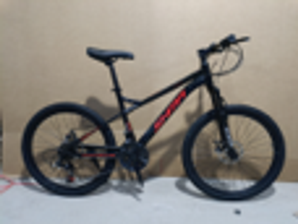 Велосипед SHM 26" 21скор (ст. рама, диск.тормоза, обод с выточкой) Черно-красный (SH26-3)