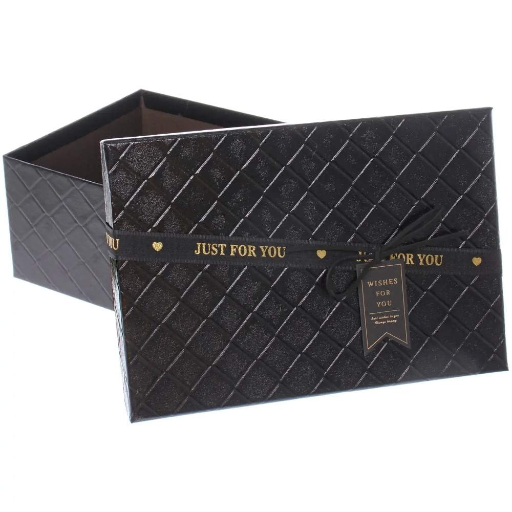 Коробка подарочная «Лучшие моменты» 23*16*9,8 см, Черный