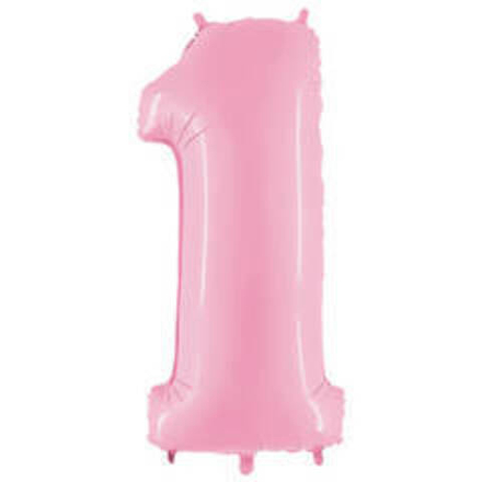 Г ЦИФРА 1  40" Пастель Pink