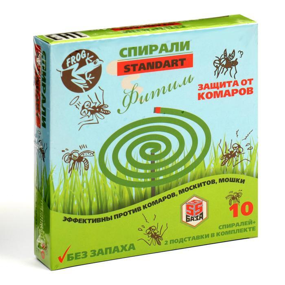 Спирали от комаров Frog, стандарт, набор, 10 шт.