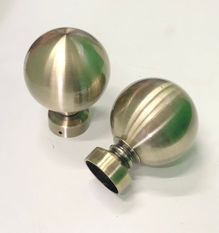 Наконечники Шар Ост для кованых труб d35 мм, цвет бронза