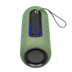 Колонки Dialog Progressive AP-11 GREEN - акуст. колонка-труба, 1.0, 12W RMS, Bluetooth, FM+USB reader