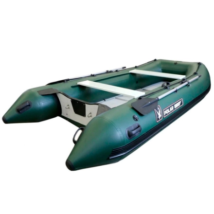 Лодка ПВХ Polar Bird PB-420E Eagle «Орлан» (пайолы и транец из стеклокомпозита) зеленый