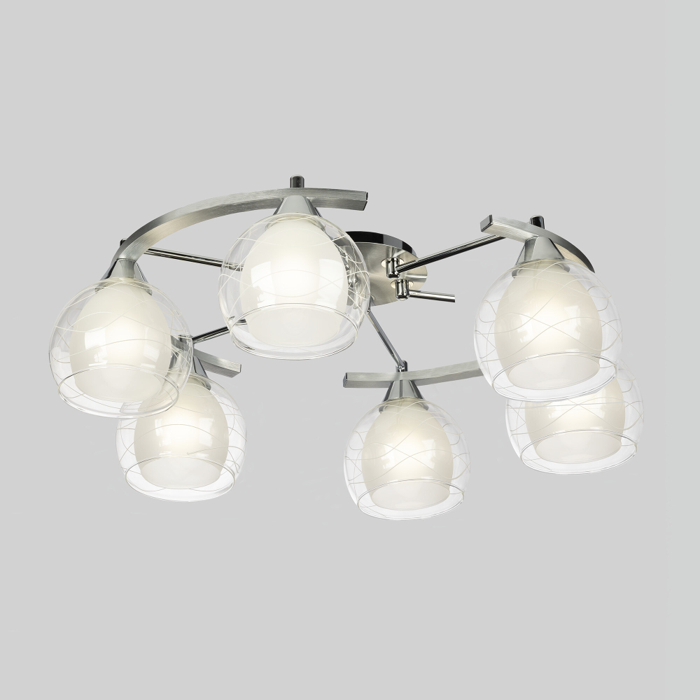 Citilux Буги CL157162 Люстра потолочная Алюминий Хром