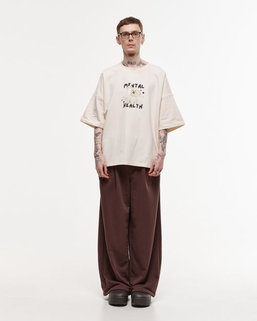 Футболка One Two Mental health Coconut Milk