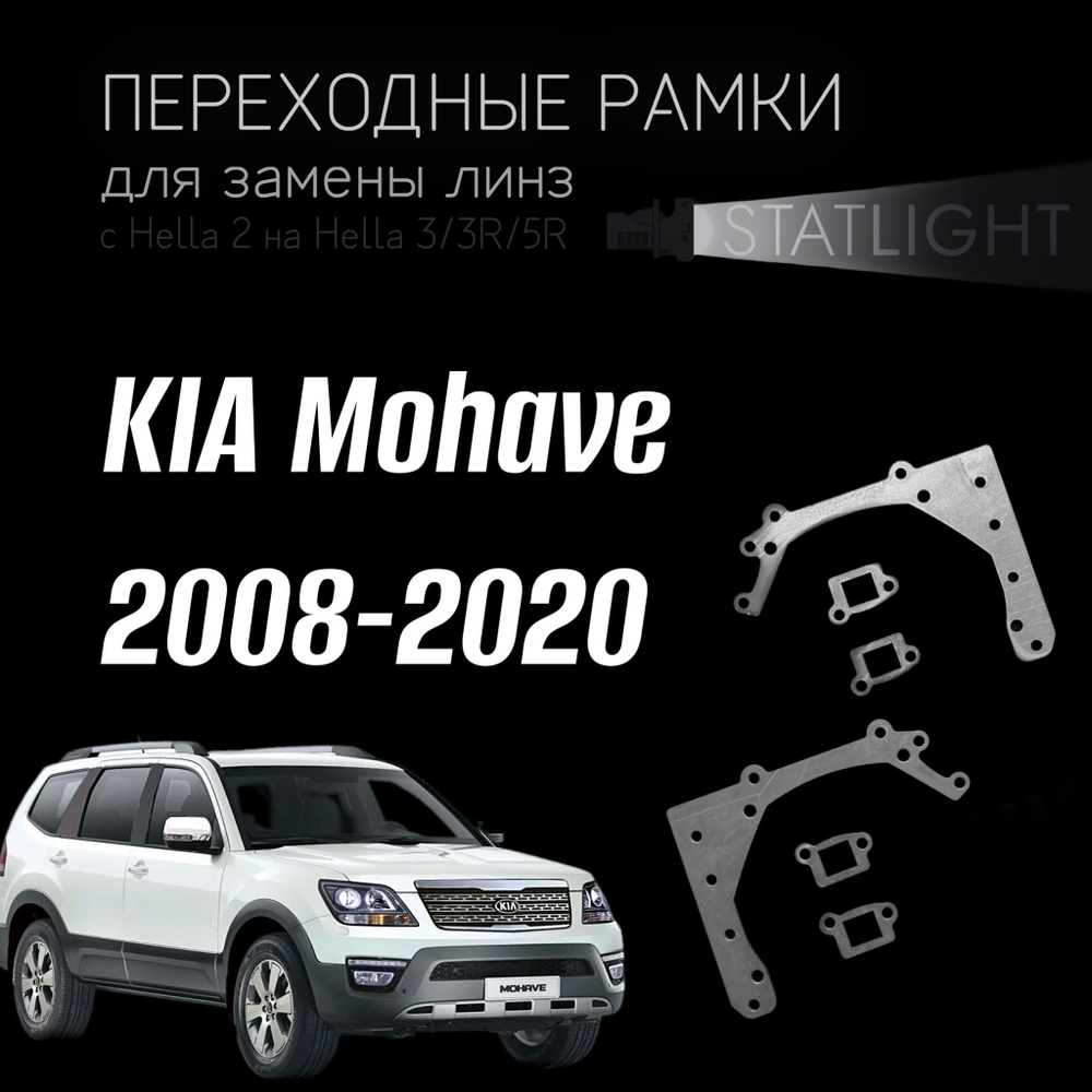 Переходные рамки для замены линз на KIA Mohave 2008-2020