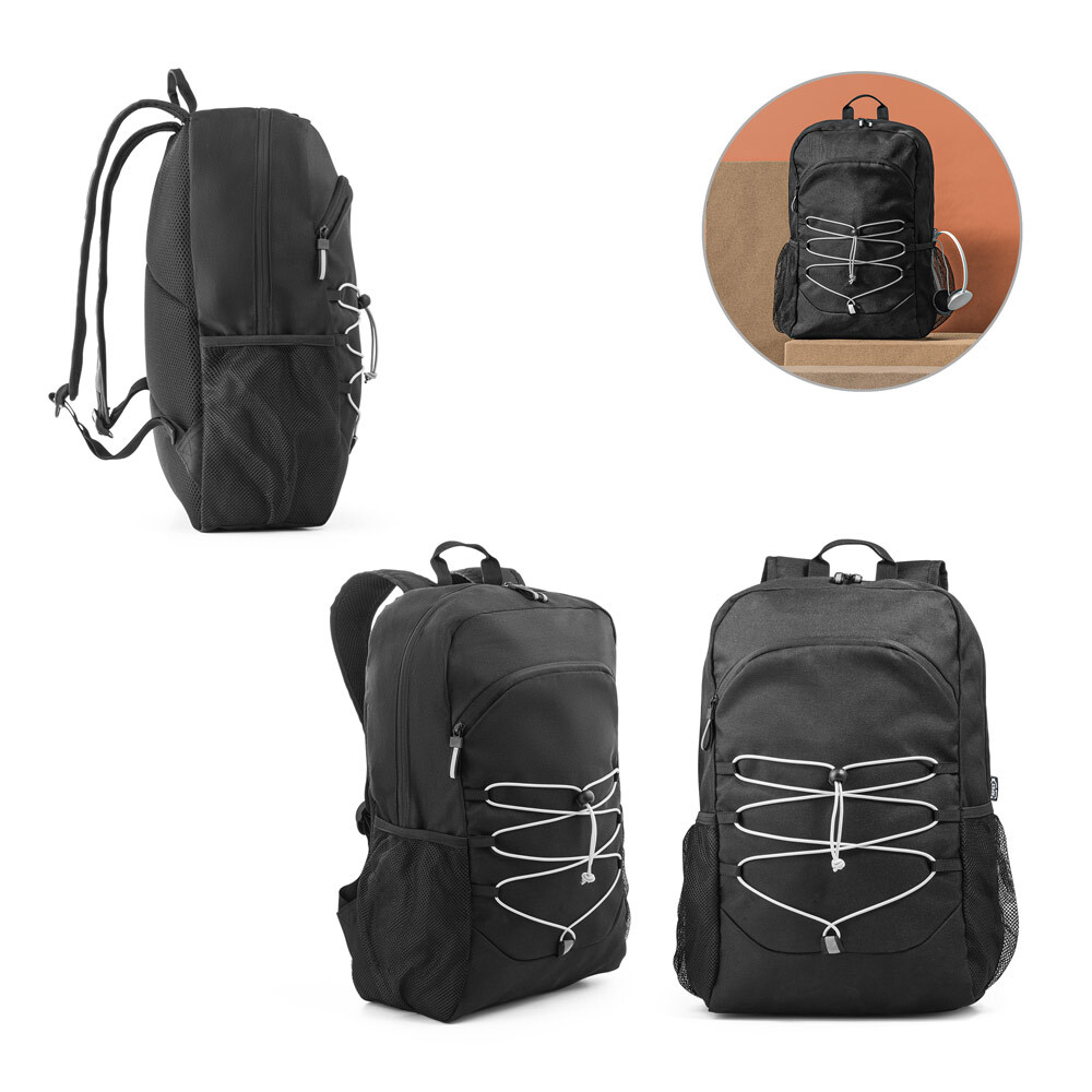 DELFOS BACKPACK. Рюкзак для ноутбука 15.6'' из 300D PET (100% rPET) и 600D PET (100% rPET)