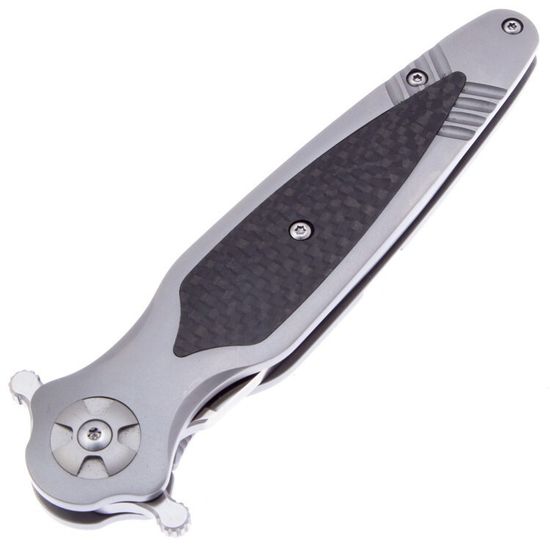 Складной нож REPTILIAN Магистр 1-2 c клинком из стали D2, рукоять карбон