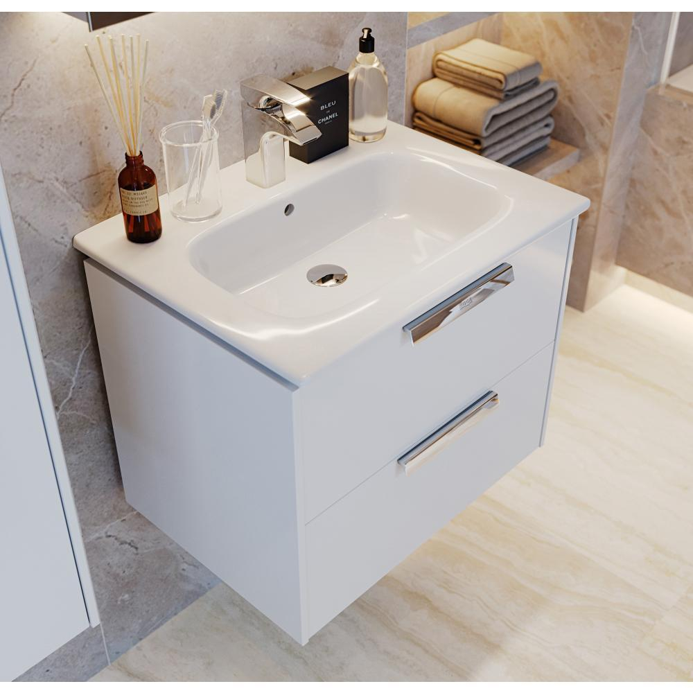 Тумба под раковину Roca Lago, 60 см, белый глянец 7857295806