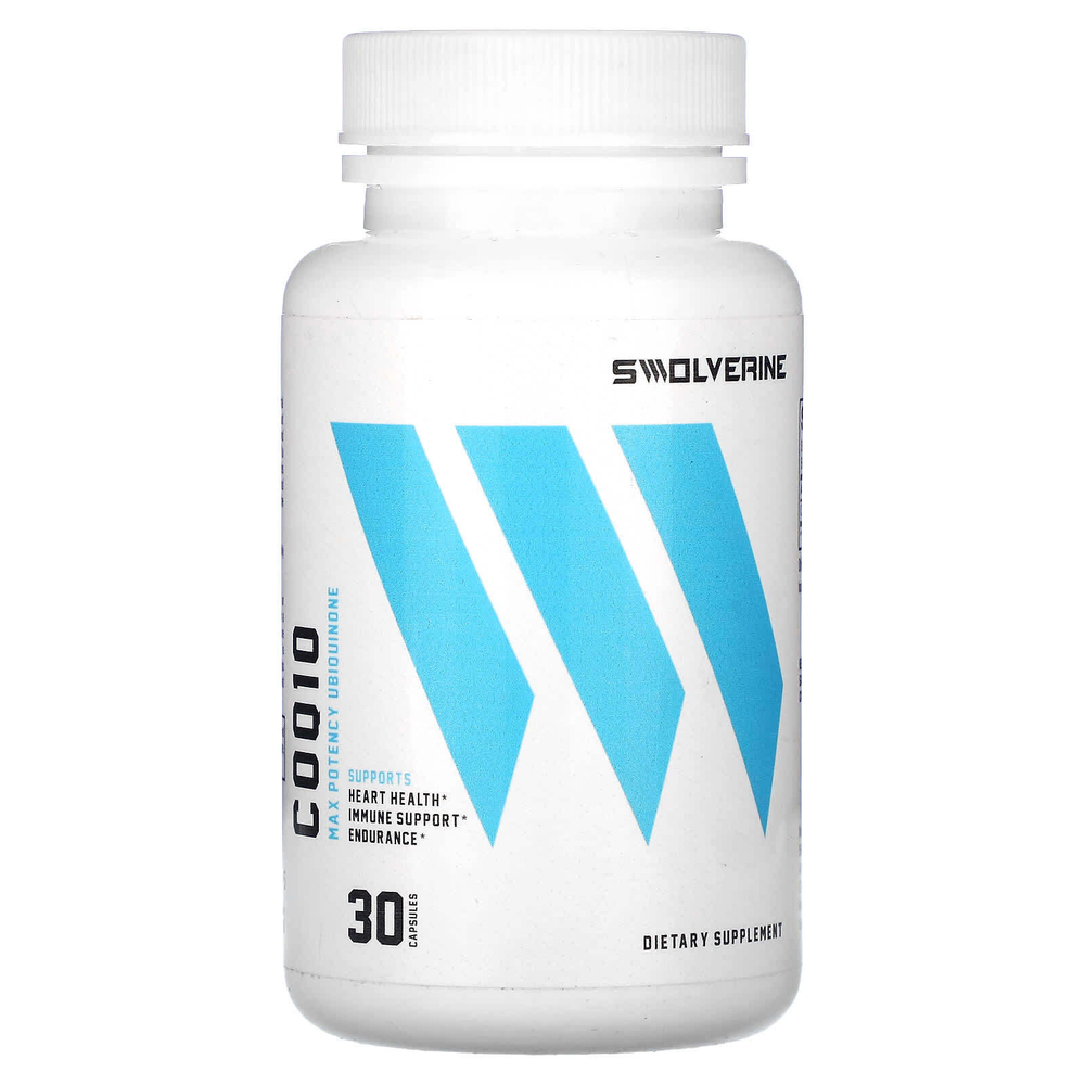 Swolverine, CoQ10, 30 капсул (100 мг)