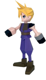 Фигурка Final Fantasy VII Polygonal Soft Vinyl Figure - Cloud Streif