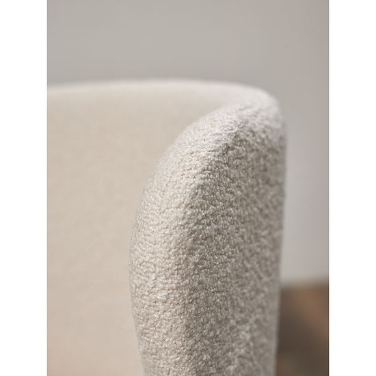 Стул foggy, букле, молочный