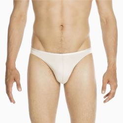 Мужские трусы слипы бежевые HOM PLUMES Micro Briefs 404756_4000DT