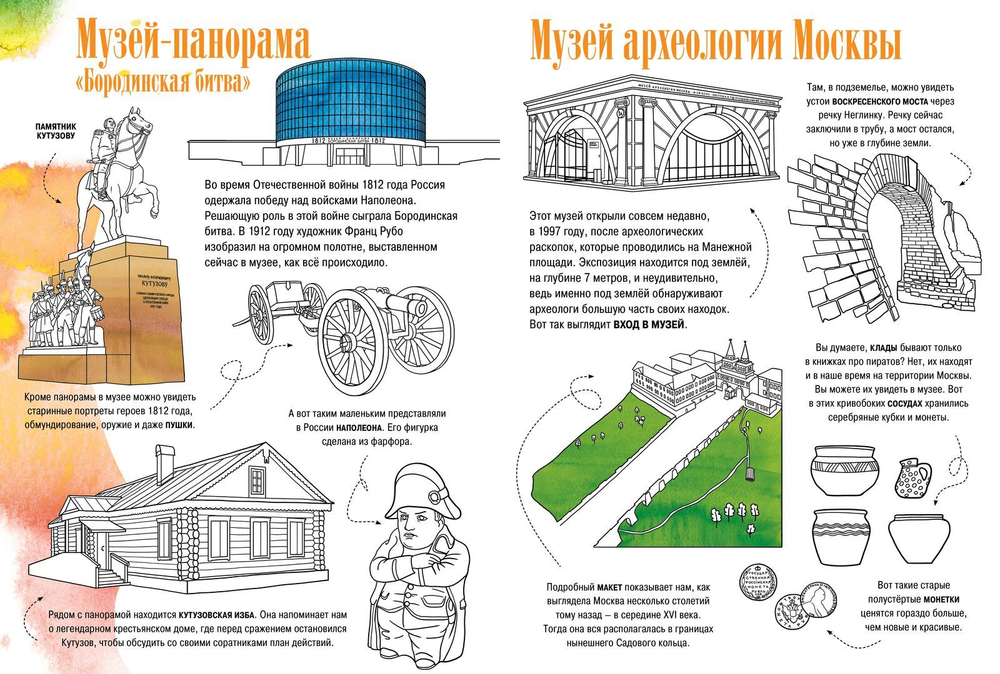 Музеи Москвы. Искусство. Раскраска-путеводитель