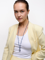 Колье "Cord Pearl" Blue с жемчугом