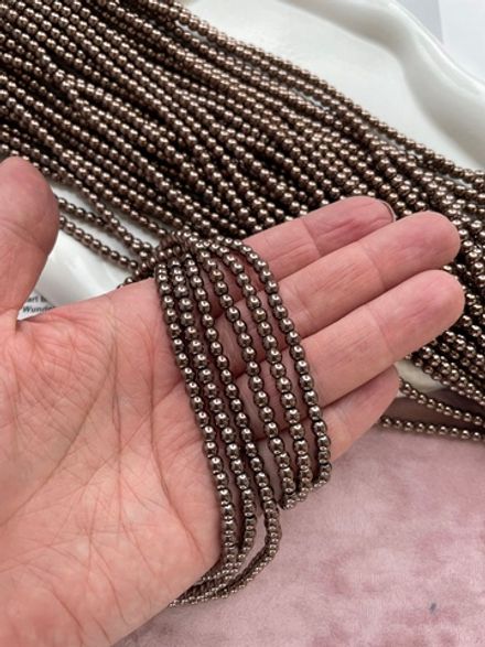 Нить бусин из гематита 4мм