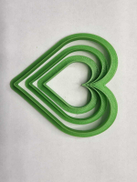 Комплект форм для печенья "Сердца 3"