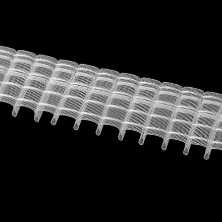 Шторная лента Oz-Is арт. 2701 M, коэф сборки 1:2,5, цвет прозрачный (ширина 60 mm)